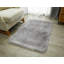 Tapis gris à poil long Enrica