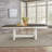 Luz 6 Person Trestle Dining Table Set w/ Slat Back Upholstered Chairs & Bench-115140812