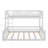 Twin XL Over Queen Floor Bunk Bed With Ladder And Guardrails, Bedroom Wood Bunk Bed Frame, Space Saving & Noise Free, No Box Spring Needed-118100731