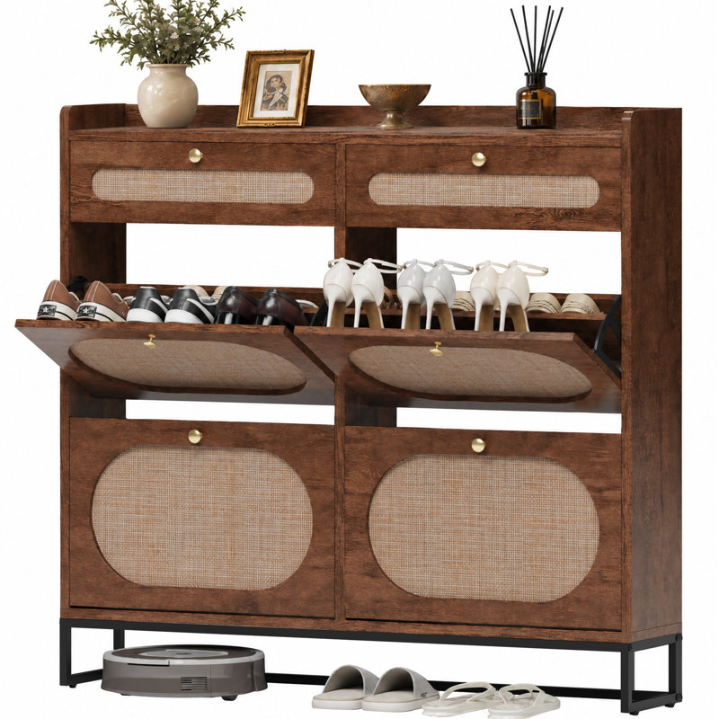 Shoe Storage Cabinet, 4 Doors