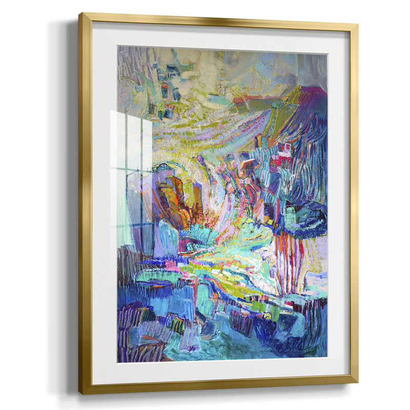 Rassembler la déesse I, Papier avec cadre doré, Blanc