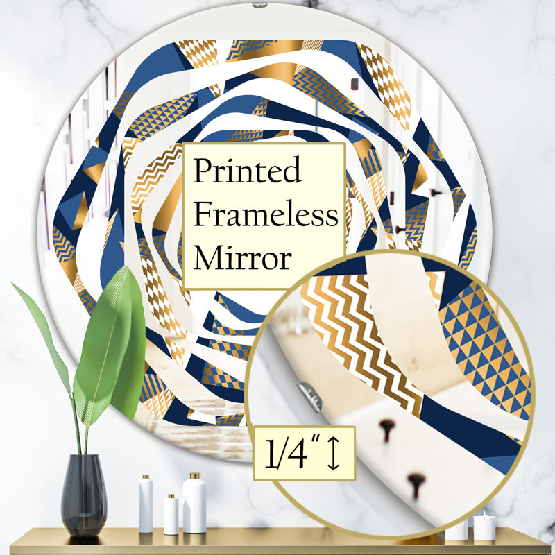 Miroir mural Whirl Cubes, H 31,5 po x l po