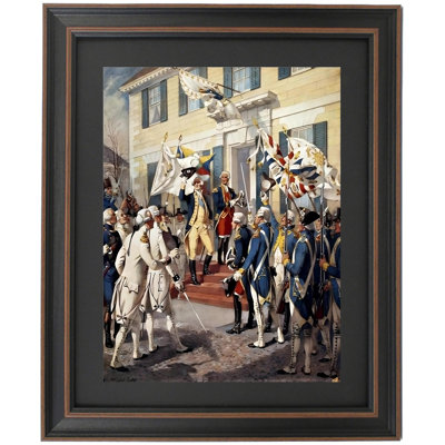 Washington Visiting Rochambeau At French Embassy By Henry Alexander Ogden