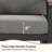 3-piece Outdoor Sofa Seating Group with Cushions, Dark Gray Patio Conversation Set-893269280