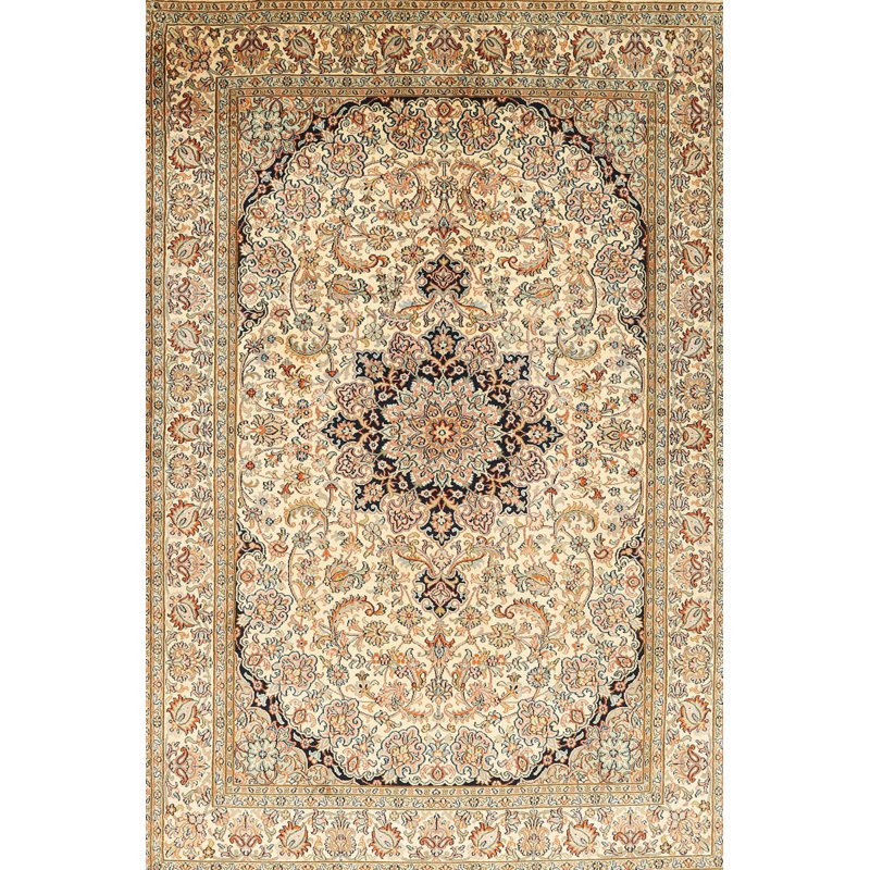 Tapis brun/noir/brun clair traditionnel Faller, Rectangle 5 pi x 7 pi