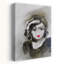 Mysterious Woman Portrait Abstract Modern Wall Art Print-1756855195