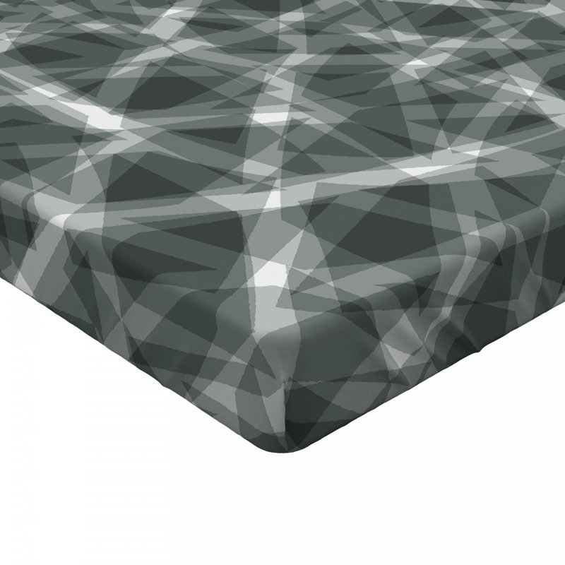 Microfiber Abstract Fitted Sheet, Full Fitted Sheet