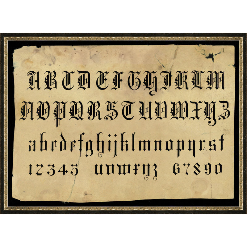 «Vintage Alphabet 3 - Photo Frame», art textuel