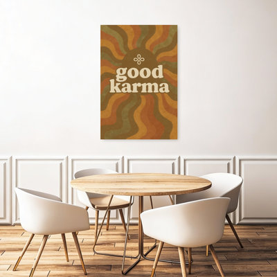«Karma Waves», impression rétro d'art mural rétro