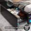 Cadre de lit avec tiroirs, cadre de lit à DEL avec station de charge, cadre de lit plateforme en cuir d'unité centrale avec rangement et lumières DEL-36706901-36706902