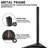  8 - Person Metal Patio Diining Set With Foldable Chairs And Umbrella Hole-244615763-244615761