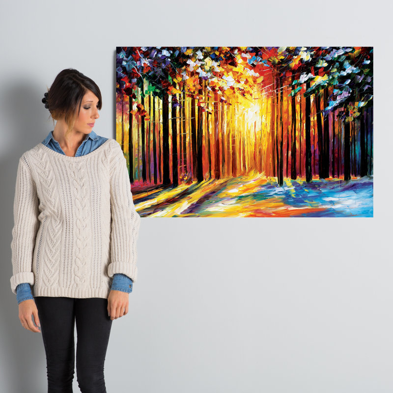 «Sun of August», reproduction d'art sur toile tendue, H 26 po x l 40 po x P 1,5 po, Toile tendue