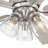 Charney 52 in. Indoor Brushed Nickel Traditional Ceiling Fan with (3) 3000K LED Bulbs, Clear Shades, Remote Included-398322731-398322733