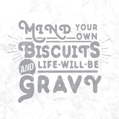 Biscuits And Gravy - Wrapped Canvas Print