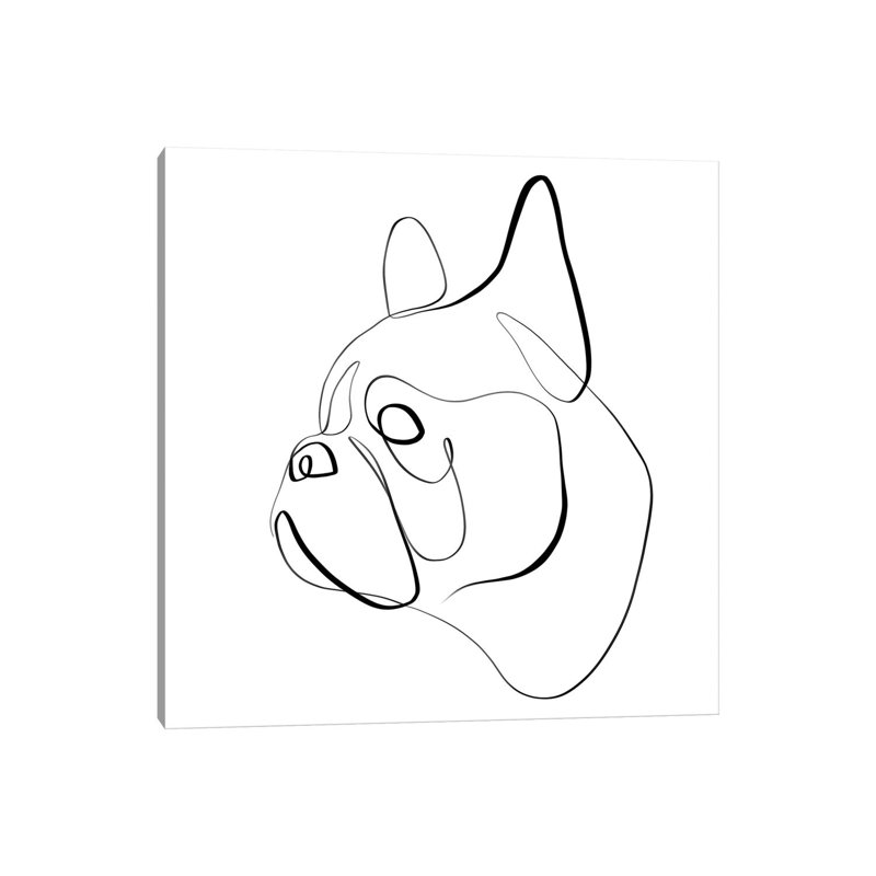 French Bulldog I by Dane Khy - Wrapped Canvas Gallery-Wrapped Canvas Giclée, 45.72 cm H x 45.72 cm W
