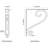2"W x 12"D x 15"H Edwards Wrought Iron Bracket, (Triple center brace) (2-Pack)-112073475