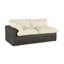 Montecito 75.25" Wide Outdoor Wicker Right Hand Facing Loveseat with Cushions-2060649668-2060664125-2060664319