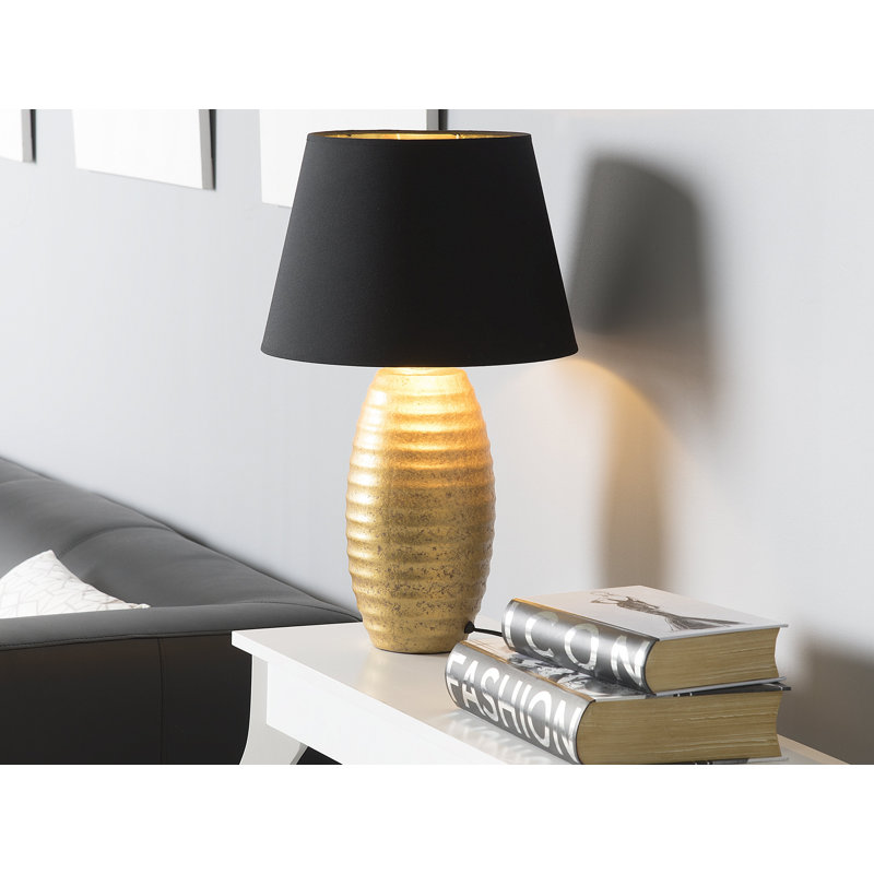 Delgadillo Ceramic Table Lamp, Gold