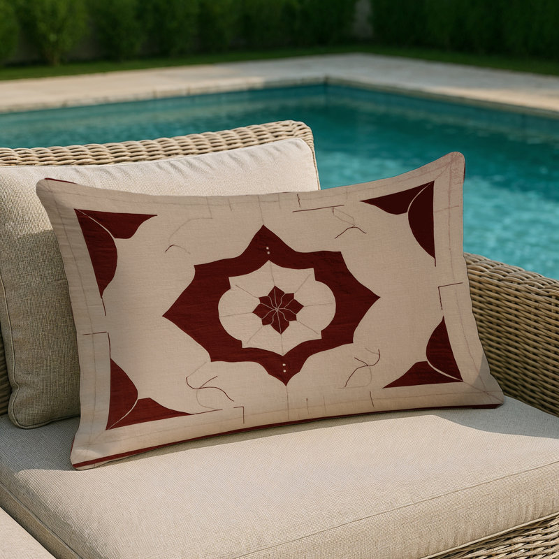 Contour Shift Indoor And Outdoor Throw Pillow, Rectangle 14"H x 20"W
