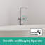 Robinet de baignoire autoportant avec douche à main 1,75 GPM hansgrohe Tecturis E-98961111