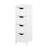 Chic White Drawer Cabinet With Modern Design For A Stylish Home Elegant Bathroom Storage Functional Pulls