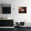 "Swan & Bathroom Roses" par Lazar Studio sur toile-153054910-153054907