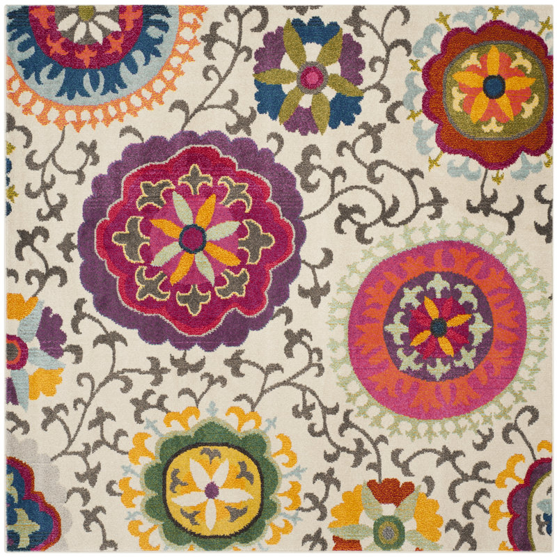 Salma Floral Area Rug, Runner 66 x 305cm