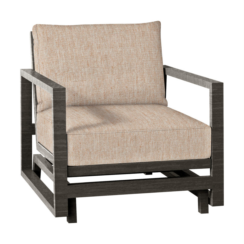 Avondale Patio Lounge Chair with Cushions, No Welt + Standard Fill, Canvas Sand, Chalk
