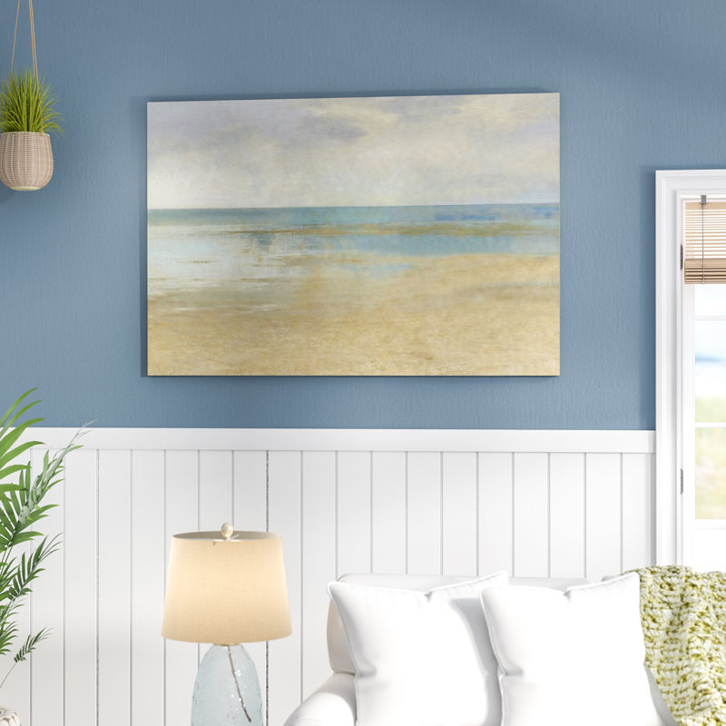 «Pastel Seascape I» par Christy McKee, impression sur toile tendue, H 40 po x l 60 po x P 1,5 po