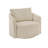 Doniphan Oversized Wale Corduroy Swivel Accent Chair With Furry Channel Pillow-441560332