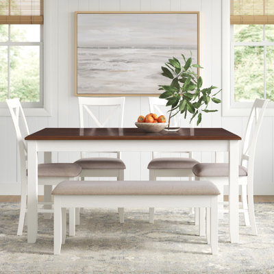 Atiqa 6-Person Rectangular Wood Dining Set