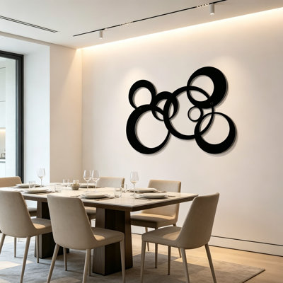 Abstract Wall Decor on Metal