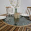 Table ronde en verre ou miroir