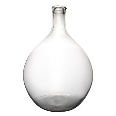 Large Decorative Glass Bottle Clear