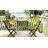 Jceon Rectangular Acacia Solid Wood Yes Outdoor Balcony Table , 17 " W 27 " D