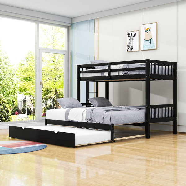 Harriet Bee Twin Over Twin Bunk Bed with Trundle | Wayfair