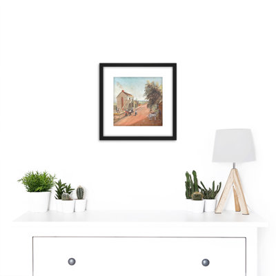 Chappel New York House Raising 1870 Manhattan by William P Chappel - Single Picture Frame Painting