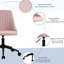 Fauteuil de bureau à dossier moyen en velours pivotant pour ordinateur de bureau ou chambre à coucher-773496900