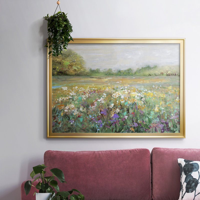 «Country Meadow», reproduction d'art sur toile, Or, H 18 po x l 26 po x P 1,5 po