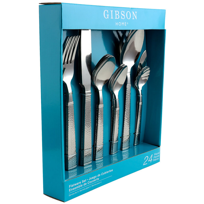 Coca Cola Gibson Stainless Steel Flatware Set - Service for 4
