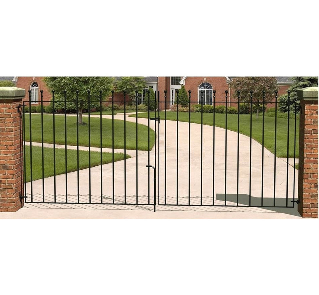 Begonia Ball Top Metal Driveway Garden Gate 91 cm High