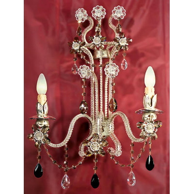 2 - Light Gold Candle Wall Light