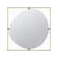 Miroir Poppy avec cadre en métal doré