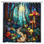 Rideau de douche Fantasy Forest