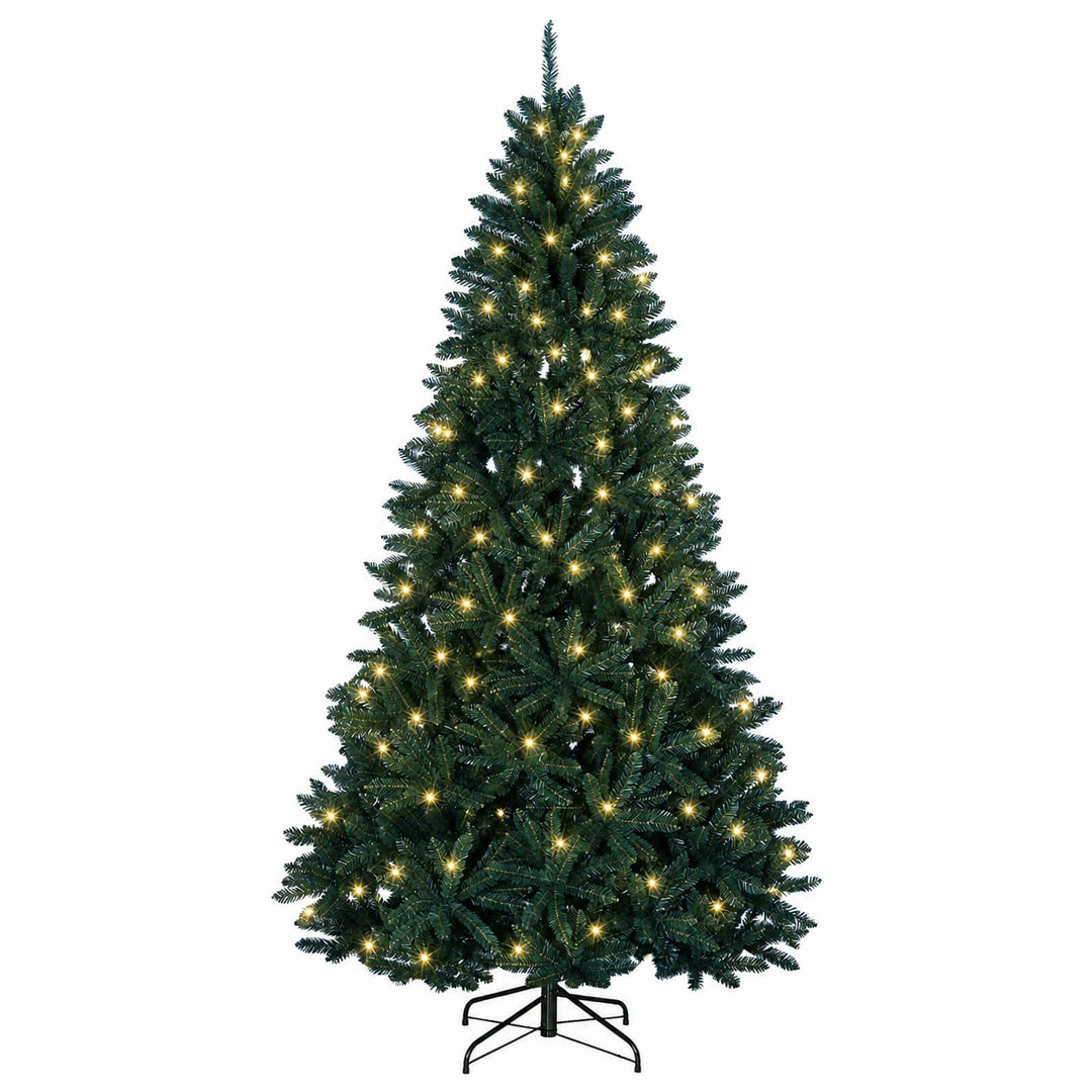 Vidaxl (Medium Green, Ø 128 X 270 Cm) Artificial Hinged Christmas Tree Indoor And Sheltered Outdoor Tree - Image 3