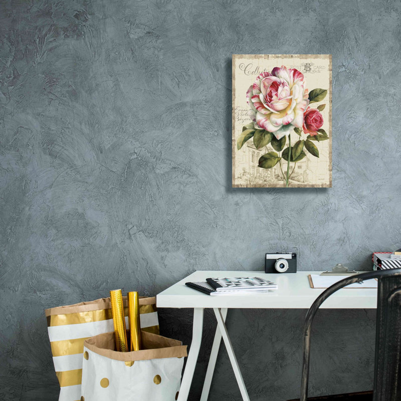«Garden View III» par Lisa Audit, art mural sur toile, H 16 po x l 12 po x P 0,75 po