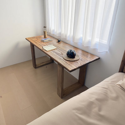 Bureau en bois d'orme vieilli