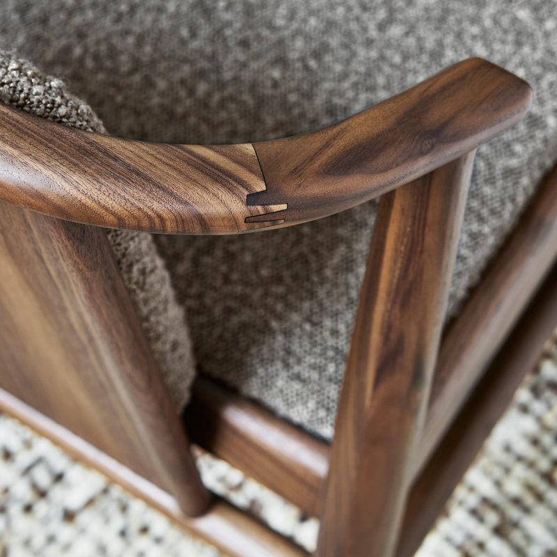 Chaise de salle à manger Lanark, Lundy Truffle, Noyer