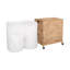 Ensemble de corbeille à linge tissé à la main Premium Premium avec poignées de transport, rangement pour vêtements, literie, draps, jouets, rotin, ensemble de paniers 3 pièces