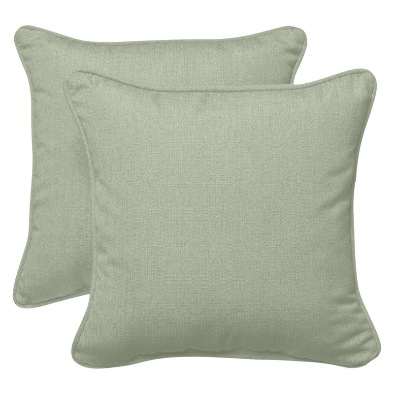 Sunbrella Indoor/Outdoor Pillow, Sunbrella Cast Sage
